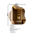 Ver imagem 4 de Espelho Led Banheiro Touch de Parede 3 Cores de Luz com Desembaçador Display Digital 80x60 Cm Bivolt