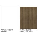 Ver imagem 5 de Guarda-roupa Solteiro 2 Portas de Correr Branco/rustic Milano Madesa Branco/rustic