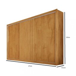 Guarda Roupa Casal 3 Portas 6 Gavetas Flex Vitória - Peroba Off White - 2