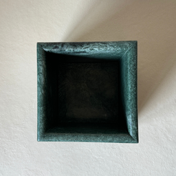 Cachepot Aquila Mármore Verde Guatemala Polido - 4