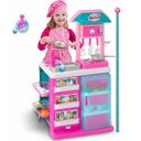 Ver imagem 1 de Cozinha Gourmet de Brinquedo Infantil Rosa com Pia Sai Agua Magic TOYS