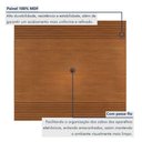 Ver imagem 5 de Conjunto Painel + Rack Sevilha 162cm 160cm com 2 Portas Naturalle Mavaular Móveis