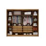 Guarda Roupa Casal 6 Portas 6 Gavetas - Santoro-cumaru/fendi - Móveis Novo Horizonte - 3