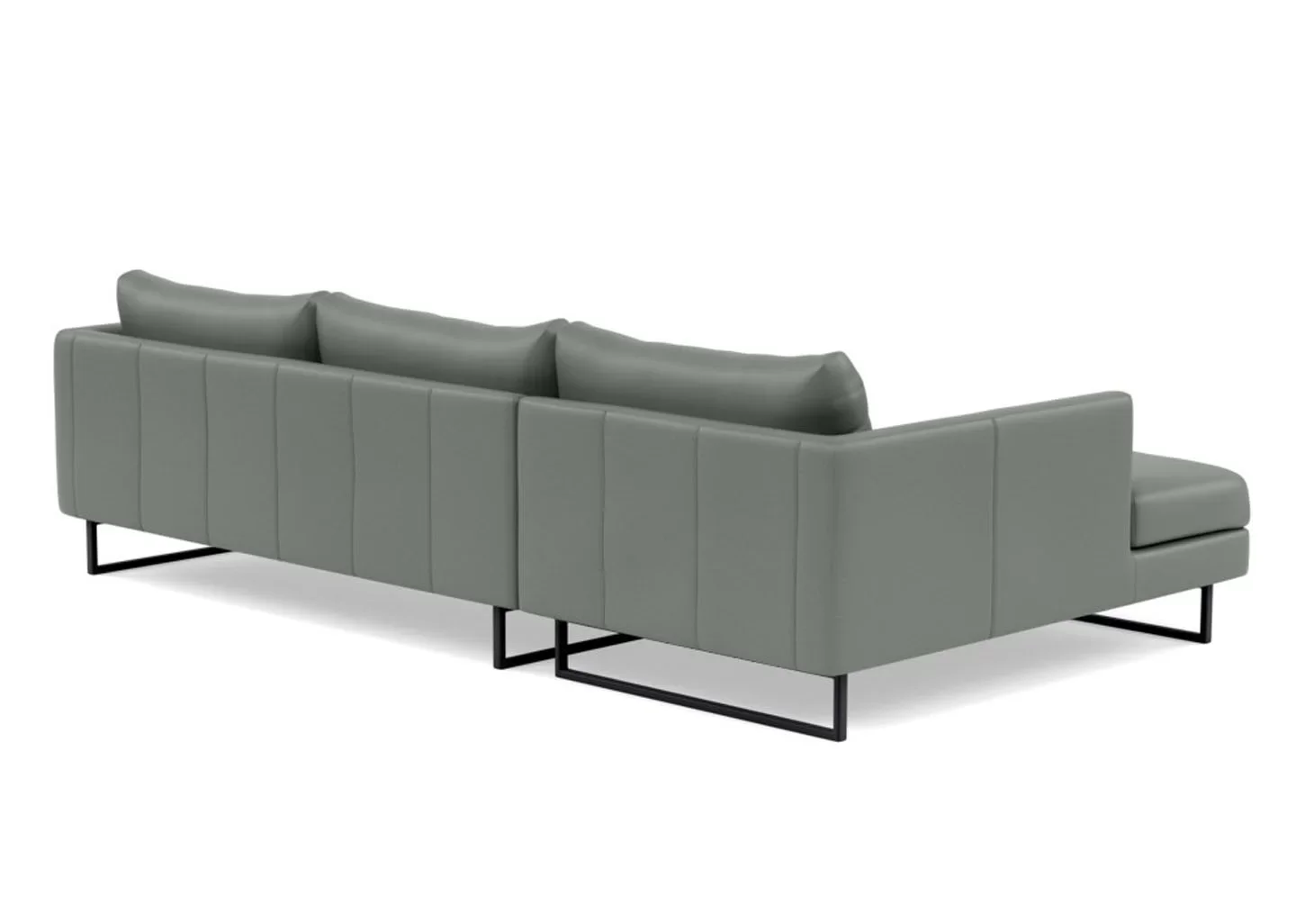Ver imagem 4 de Sofá 2 Lugares com Chaise Lado Direito - Fab003:cinza