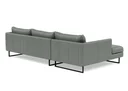 Ver imagem 4 de Sofá 2 Lugares com Chaise Lado Direito - Fab003:cinza