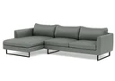 Ver imagem 1 de Sofá 2 Lugares com Chaise Lado Direito - Fab003:cinza