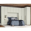 Ver imagem 2 de Quarto Modulado Casal Seletto 6 Peças Areia - Móveis Henn