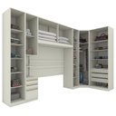 Ver imagem 3 de Quarto Modulado Casal Seletto 6 Peças Areia - Móveis Henn