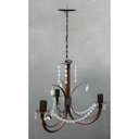 Ver imagem 4 de Lustre Pendente Decorativo Com Cristais Artesanais Para Sala de Estar