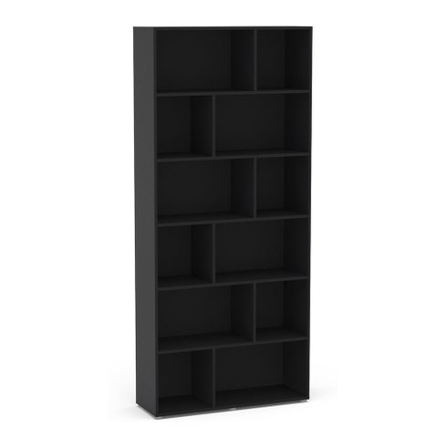 Estante Xangai 12 Nichos Assimétricos Preto Politorno Móveis