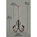 Ver imagem 2 de Lindo Pendente Lustre De Ferro Com Cristais Modernos Para Sala de Estar