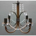 Ver imagem 1 de Luminária Bonita com Cristais para Iluminação de Quarto de Casal Moderno