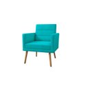 Ver imagem 3 de Kit 04 Poltronas Lux Decorativas Para Sala Quarto Suede Azul Turqueza