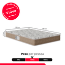 Ver imagem 3 de Colchão e-Shop Casa Viúva D33 One Face - 17x128x188cm- Suede Bege