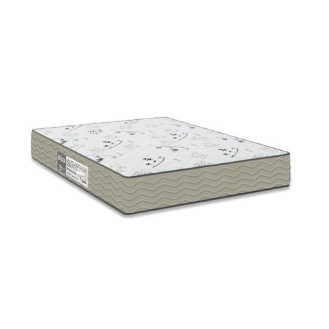 Colchão Solteiro e-Shop Casa Viúva D33 One Face - 17x128x188cm- Suede Bege