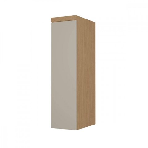 Armário Aéreo 1 Porta Nesher Condessa 20cm 100 MDF Carvalho-Greige