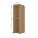 Ver imagem 4 de Armário Aéreo 1 Porta Nesher Condessa 20cm 100 MDF Carvalho-Greige