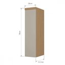 Ver imagem 2 de Armário Aéreo 1 Porta Nesher Condessa 20cm 100 MDF Carvalho-Greige