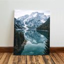 Ver imagem 5 de Kit3 Quadro Decorativo Aesthetic Montanha Lago Neve Paisagem 40x28cm
