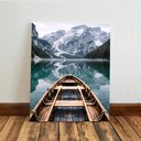 Ver imagem 4 de Kit3 Quadro Decorativo Aesthetic Montanha Lago Neve Paisagem 40x28cm