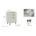 Ver imagem 5 de Balcão de Cozinha 3 Gavetas Verde Mint 1504 - Genialflex