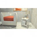 Ver imagem 1 de Mesa de Cabeceira Apoio 1 Gaveta Mdf Moderno Branco Progetatti Movelaria