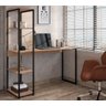 Mesa para Computador Estilo Industrial com Estante Fabone - 2