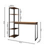 Mesa para Computador Estilo Industrial com Estante Fabone - 5