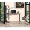 Ver imagem 4 de Mesa para Computador Estilo Industrial com Estante Fabone