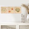 Kit 3 Quadros para Decoração Praia Estrela do Mar Cozinha - 2