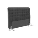 Ver imagem 1 de Cabeceira Cama Box Estofada Casal Casal Dama Suede Cinza - Simbal