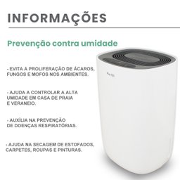 Desumidificador de Ar Antimofo | Desidrat New Plus 150 - 127V - 6