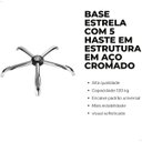 Ver imagem 3 de Kit Base Cadeira de Escritório Begônia Completa