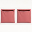 Ver imagem 1 de Kit 2 Capa de Almofada 42cm Decorativa Suede Sofá Poltrona Cor:rosa