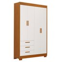 Ver imagem 2 de Quarto de Bebê Guarda Roupa Zaki + Cômoda Infantil 1 Porta e 4 Gavetas Branco Savana