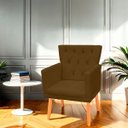 Ver imagem 2 de Kit Poltrona Capitonê Clássica Confortável para Sala e Quarto Ana Suede