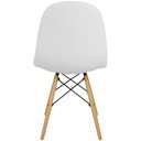 Ver imagem 4 de Kit 4 Cadeiras Charles Eames Botonê Eiffel Estofada - Branca