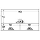 Ver imagem 6 de Armario Aereo Basculante 1 Porta Vidro 120 Cm Cd682 Branco Dtall