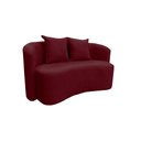 Ver imagem 5 de Sofá Decorativo Montreal 180cm Orgânico Suede Marsala