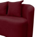 Ver mais imagens de Sofá Decorativo Montreal 180cm Orgânico Suede Marsala