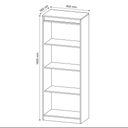 Ver imagem 5 de Estante Livreiro Multiuso Alta 3 Prateleiras ME4150 Nogal - Tecno Mobili