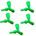 Ver imagem 1 de Kit 5 Torneiras Para Tanque E Jardim Bico 1/2 Verde Neon