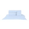 Roupa de Cama Casal Padrão Branco 400 Fios Egípcio 100% Algodão 4 Peças - 1