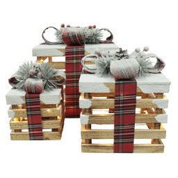 Caixas de Presentes Decor com 3un 25x40cm Coloridos Florarte - 1