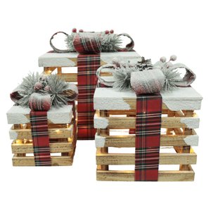Caixas de Presentes Decor com 3un 25x40cm Coloridos Florarte