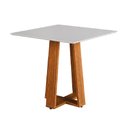 Ver imagem 1 de Mesa para Sala de Jantar Athenas Quadrada Madeirado/off White Dobuê Madeirado/off White