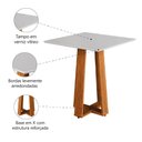 Ver imagem 3 de Mesa para Sala de Jantar Athenas Quadrada Madeirado/off White Dobuê Madeirado/off White