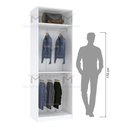 Ver imagem 7 de MÓDULO CLOSET CABIDEIRO DUPLO M404.B MUNDI MOVEIS