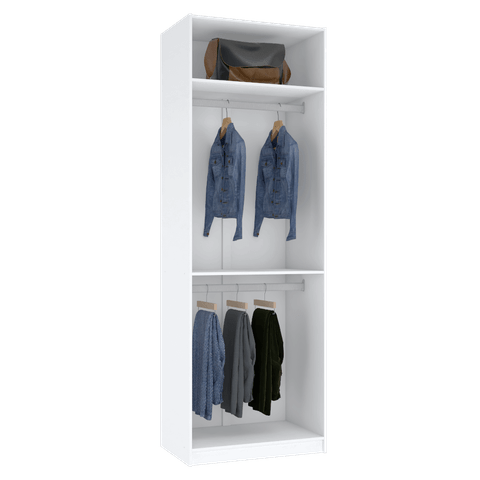 MÓDULO CLOSET CABIDEIRO DUPLO M404.B MUNDI MOVEIS