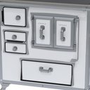 Ver imagem 5 de Fogão a Lenha Gii Nº 1 Gabinete Séc. Xviii Premium Branco Sd Venax
